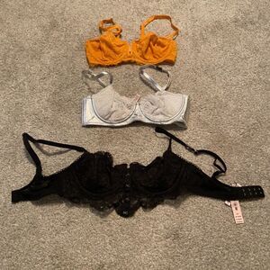 Bralette bra bundle 32c and 32b Victoria secret and auden‎